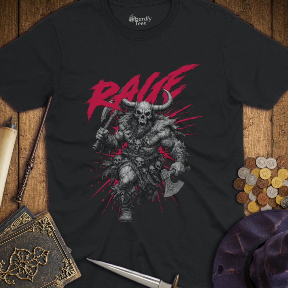 T-Shirt Wizardly: Barbarian Berserker Rage