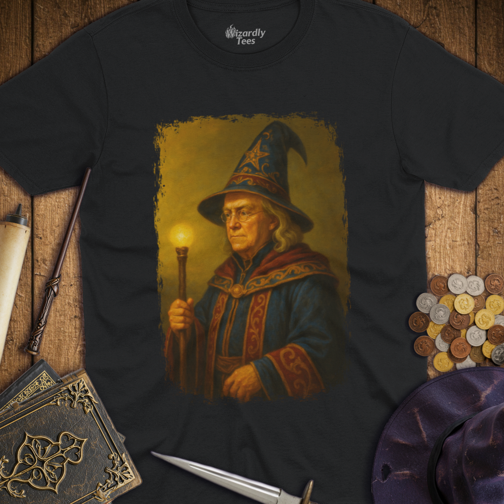 T-Shirt Wizardly: Benjamin Franklin Wizard