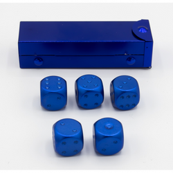 Dice Critical Hit: D06 Set of 5 Metal