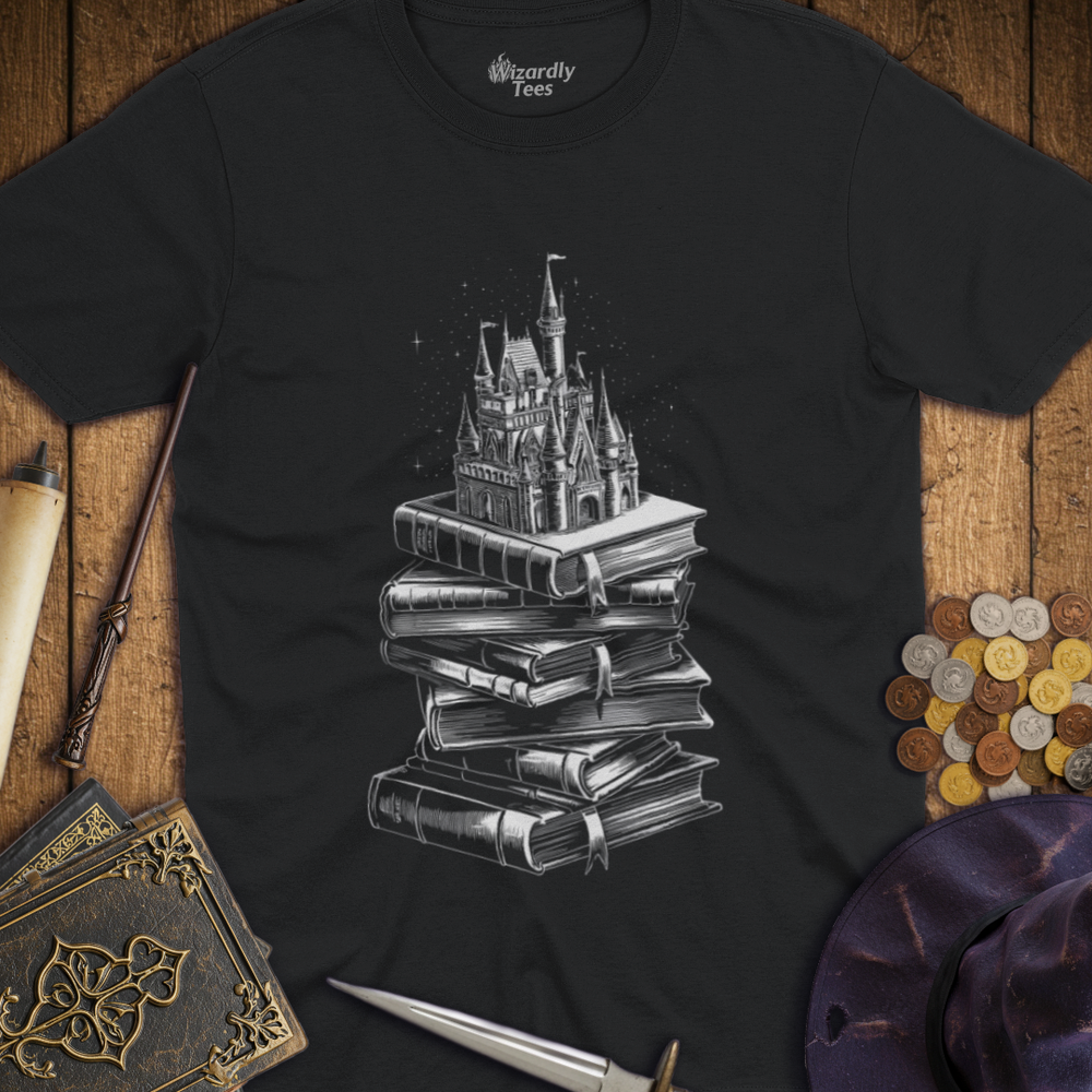 T-Shirt Wizardly: Books Castles & Magic