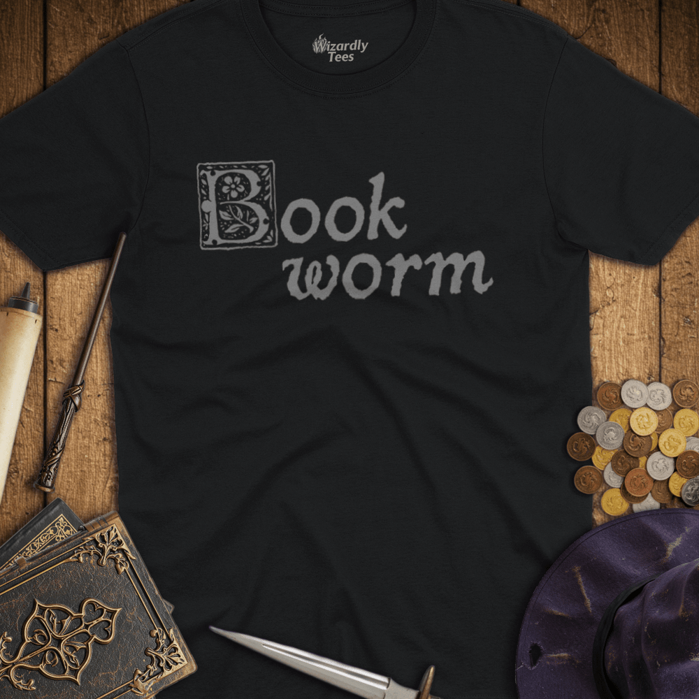 T-Shirt Wizardly: Book Worm Illuminated