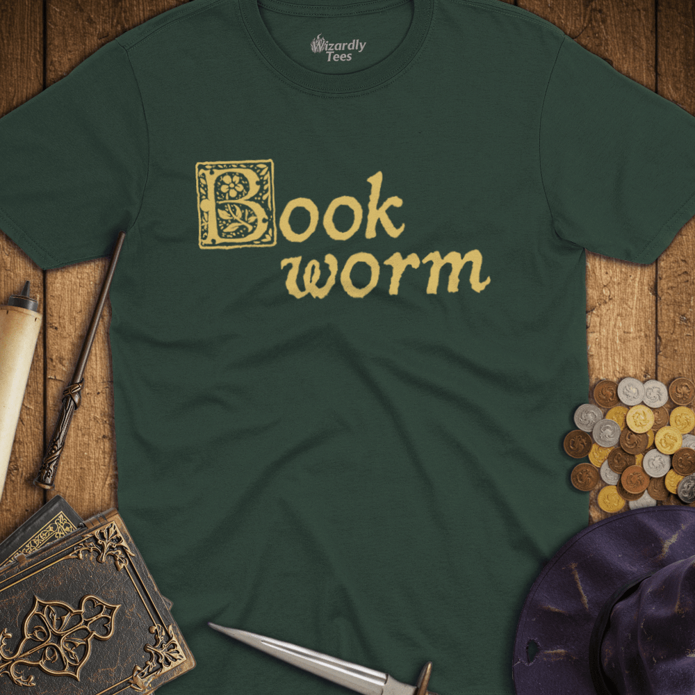 T-Shirt Wizardly: Book Worm Illuminated