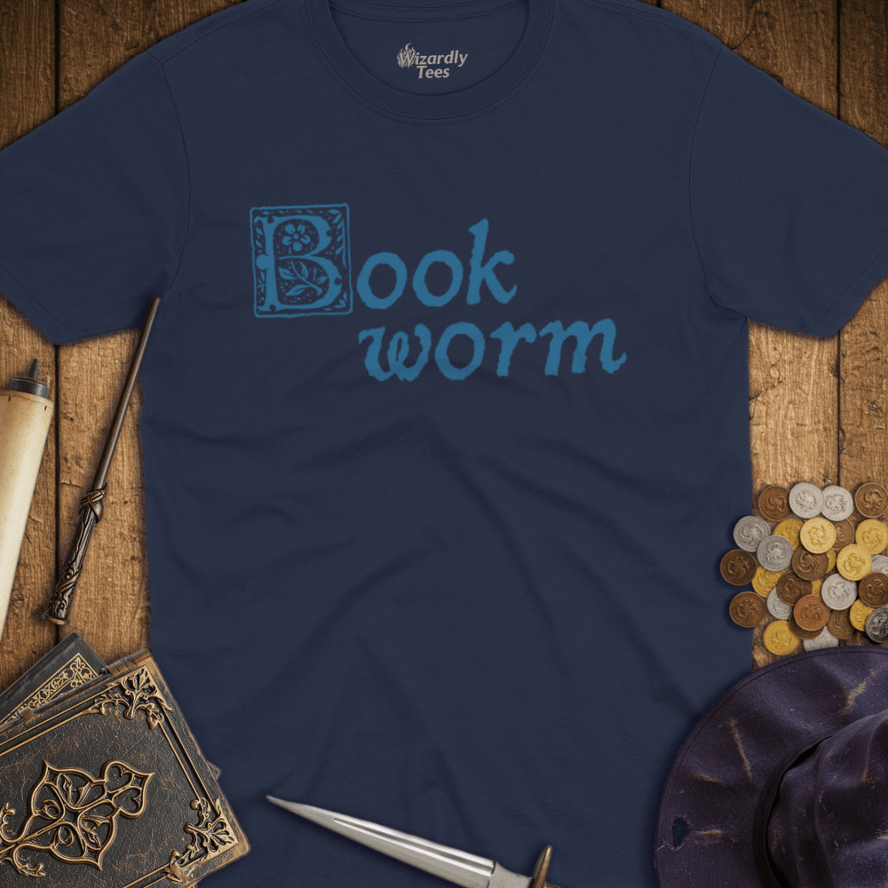 T-Shirt Wizardly: Book Worm Illuminated