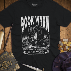 T-Shirt Wizardly: Book Wyrm Dragon