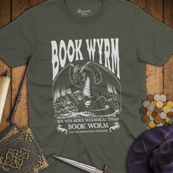 T-Shirt Wizardly: Book Wyrm Dragon