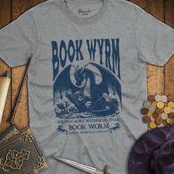 T-Shirt Wizardly: Book Wyrm Dragon