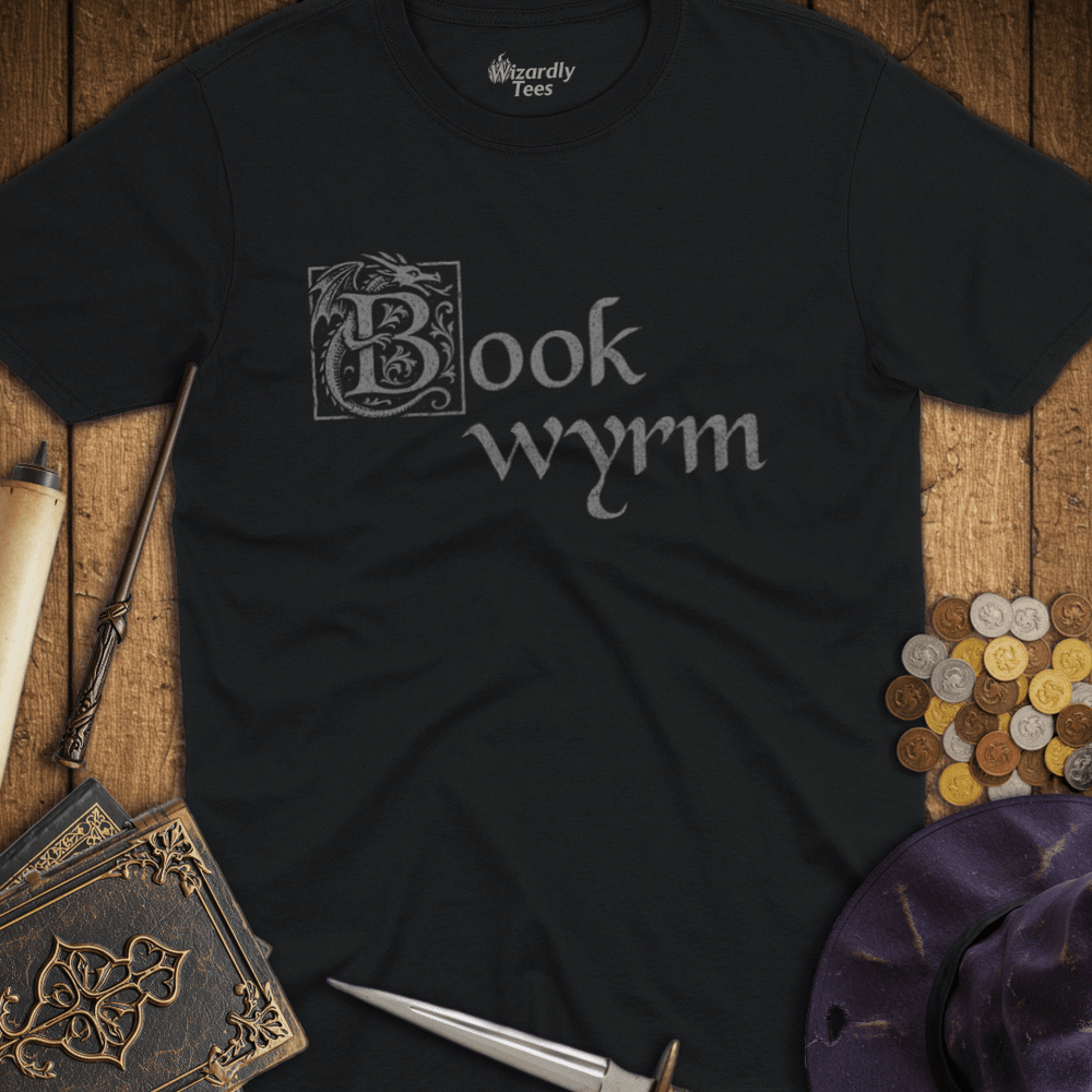T-Shirt Wizardly: Book Wyrm Illuminated