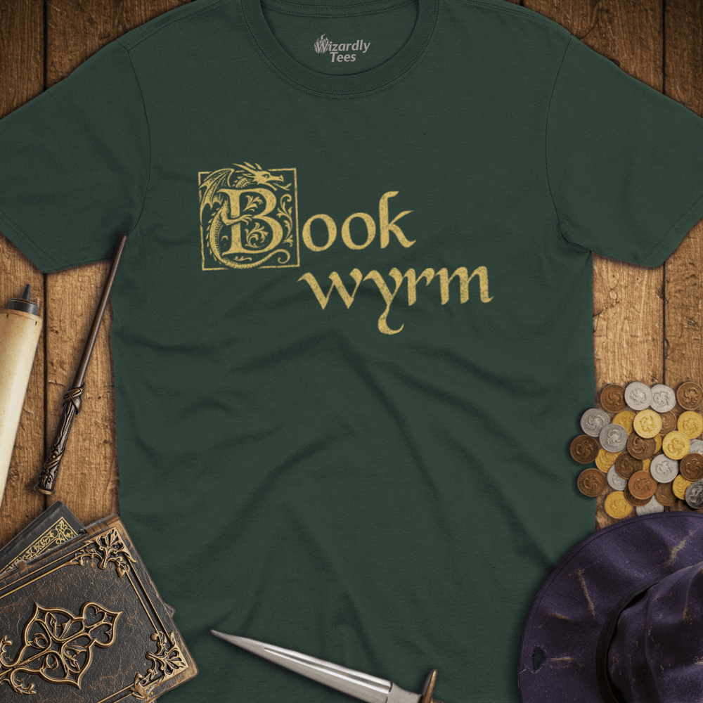 T-Shirt Wizardly: Book Wyrm Illuminated