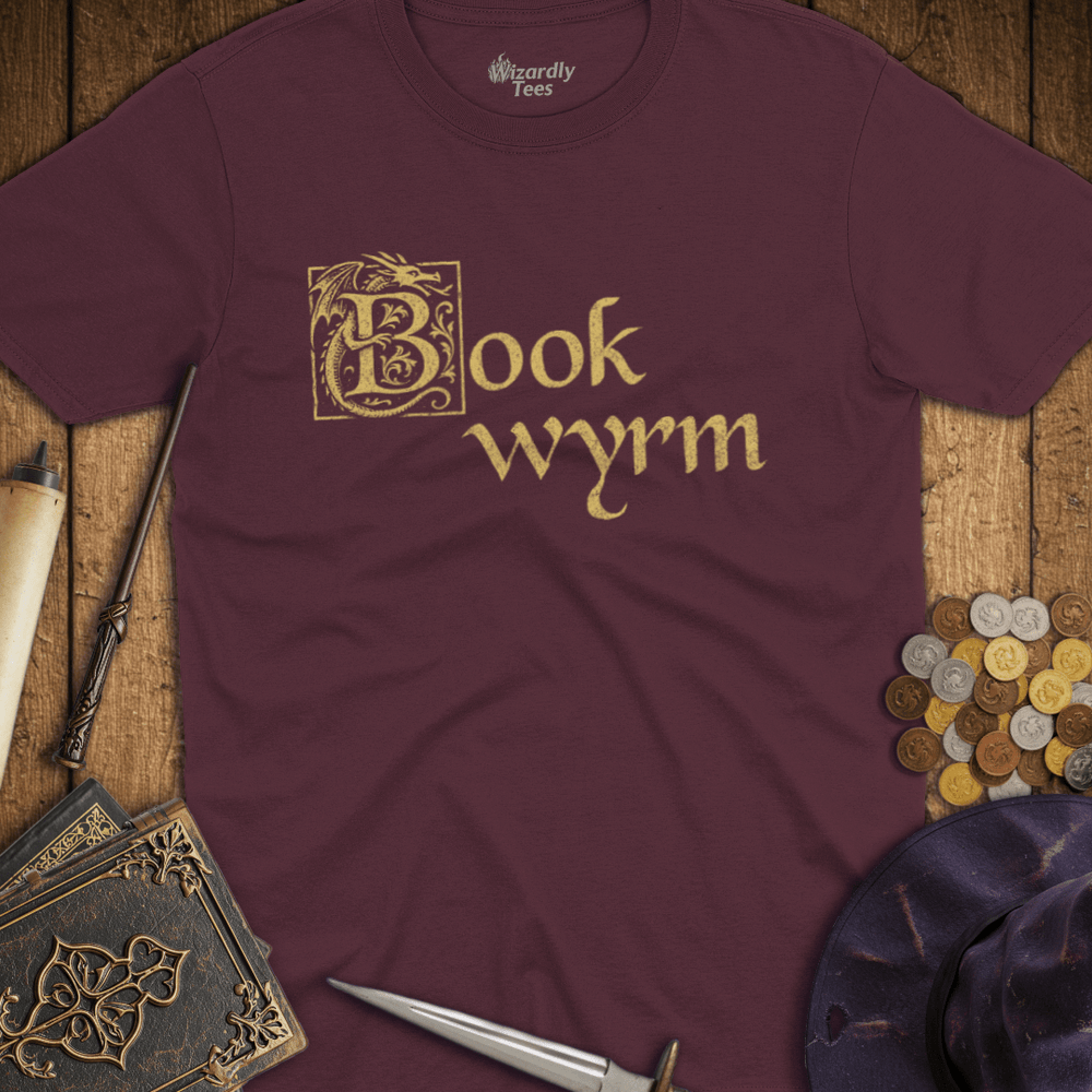 T-Shirt Wizardly: Book Wyrm Illuminated
