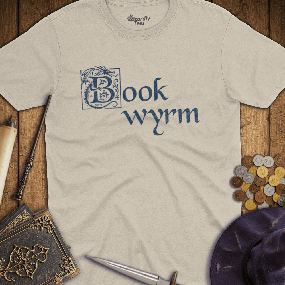 T-Shirt Wizardly: Book Wyrm Illuminated