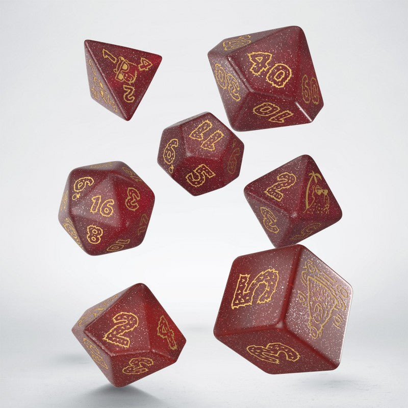 Dice Q-Workshop: Poly 7 Set Capybara