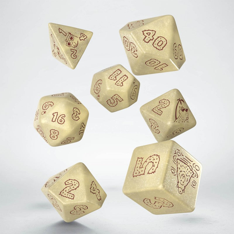 Dice Q-Workshop: Poly 7 Set Capybara