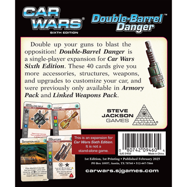 Car Wars: Cards - Double-Barrel Danger