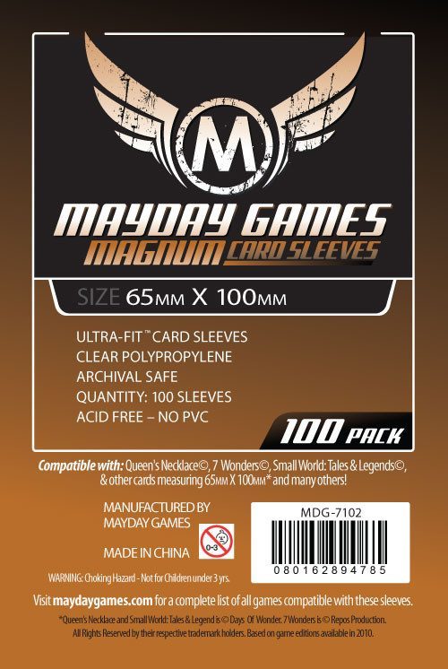 Boardgame Sleeves Mayday: 7 Wonders Magnum Copper