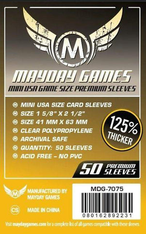 Boardgame Sleeves Mayday: Mini USA Premium (50)