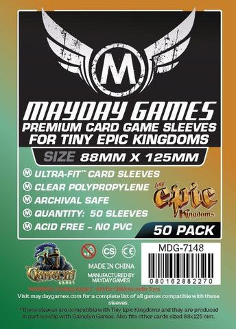 Boardgame Sleeves Mayday: Tiny Epic Kingdoms - 88mm x 125mm (50)