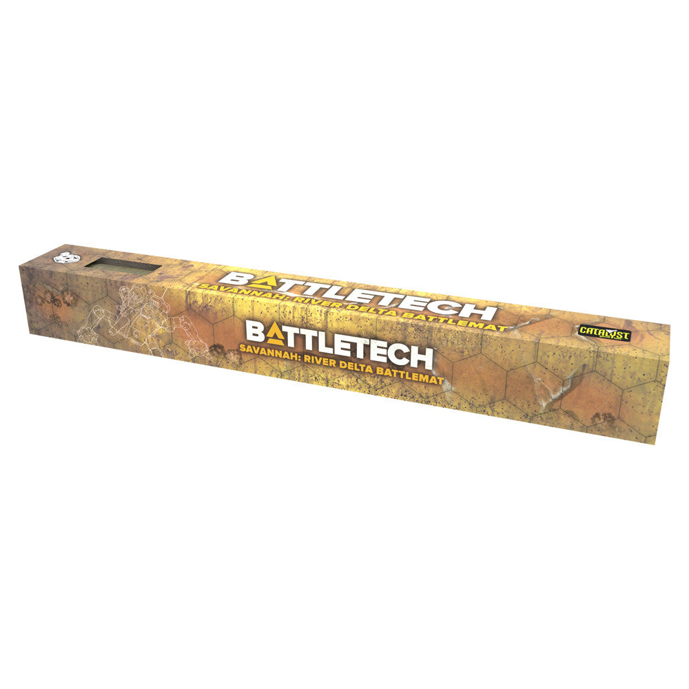 BattleTech BattleMat: Savannah: River Delta/City Ruins
