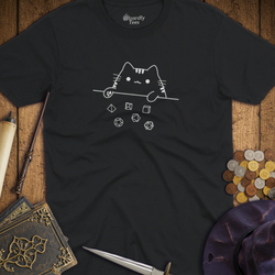 T-Shirt Wizardly: Cat Dice TALL
