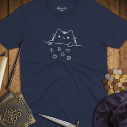 T-Shirt Wizardly: Cat Dice TALL