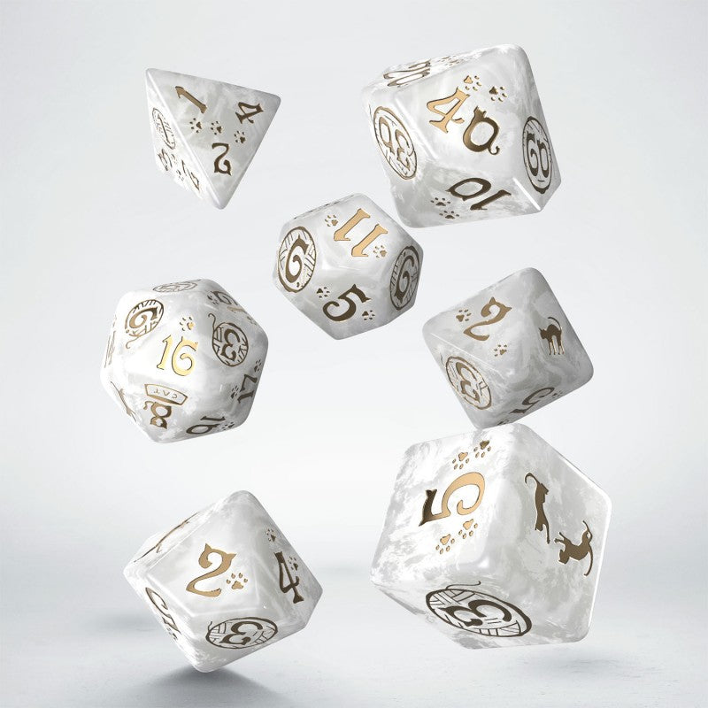 Dice Q-Workshop Poly 7 Set Cats