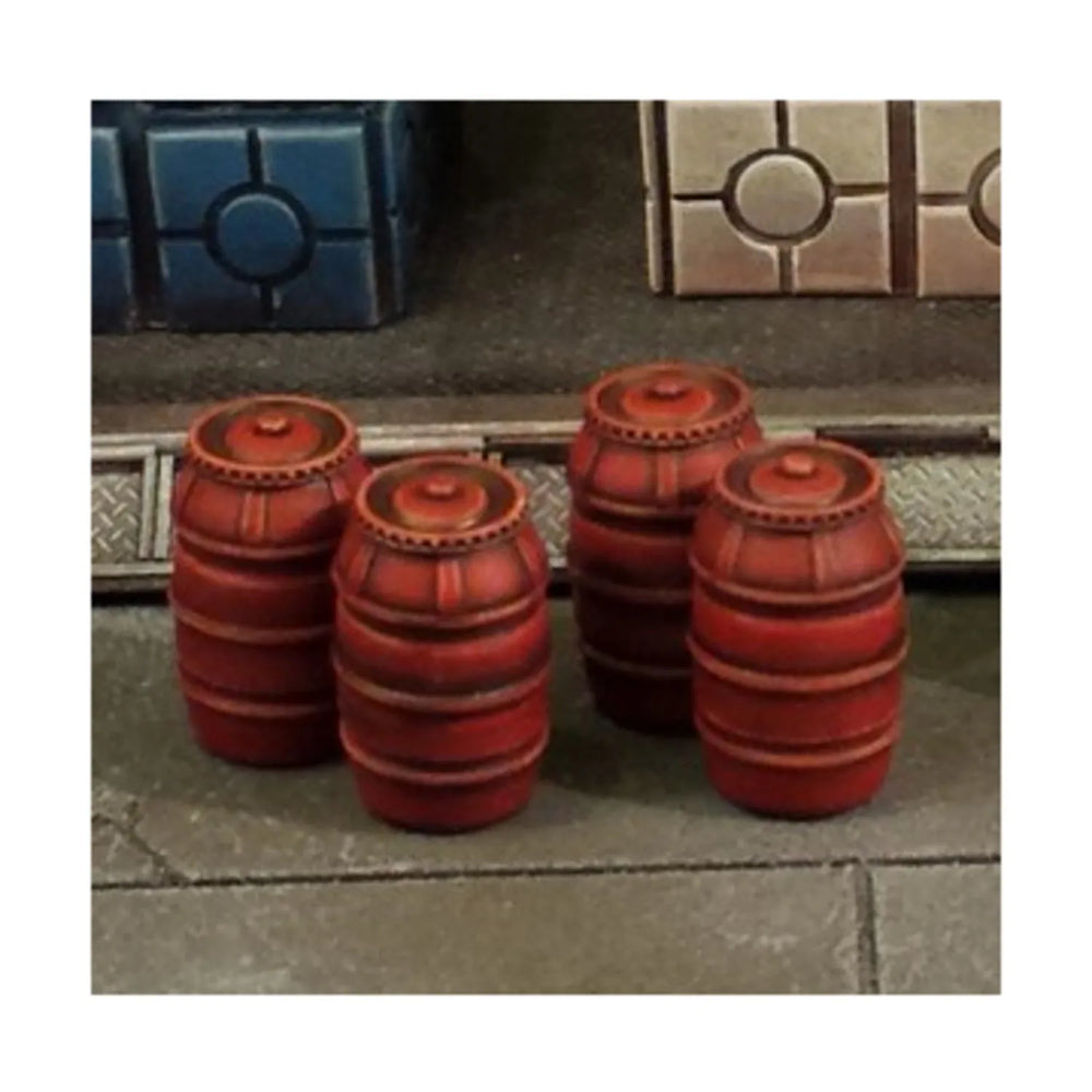 Mini Terrain Crooked: Plastic Barrels (4)