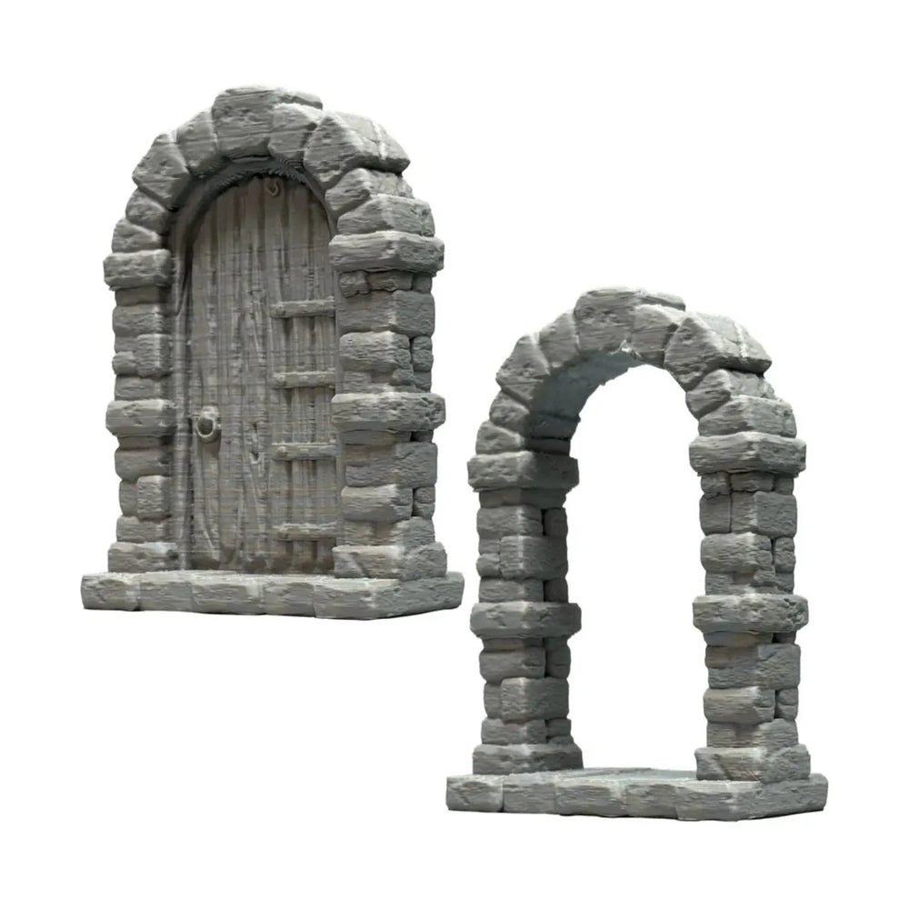 Mini Terrain Crooked Dungeon Builder: Arched Doors