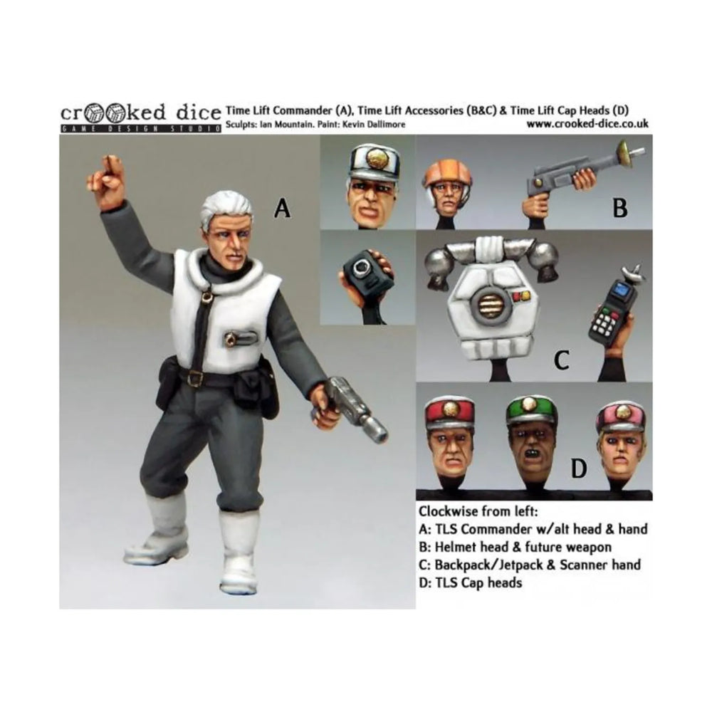 Mini Crooked Sci-Fi: Time Lift Security Commander & Accessories