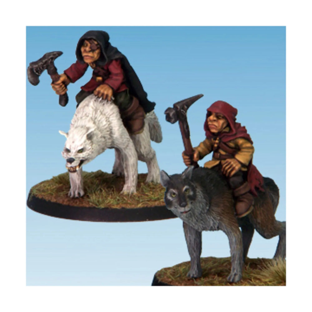 Mini Crooked Fantasy: Goblin Wolf Rider Champions (2)