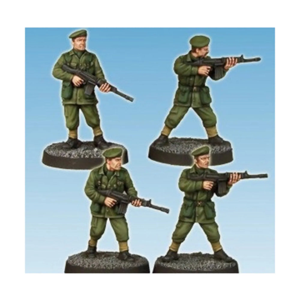 Mini Crooked Modern: Army Privates w/Rifles (4)