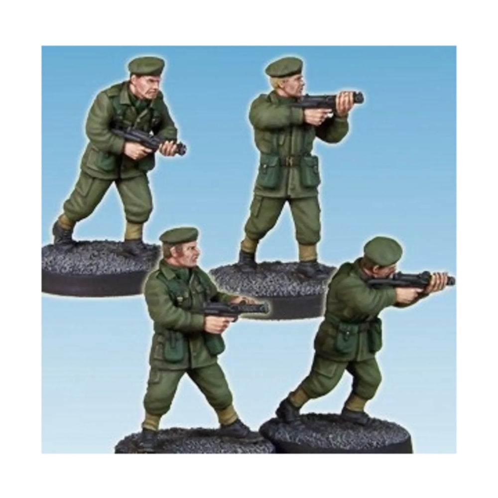 Mini Crooked Modern: Army Privates w/SMGs (4)