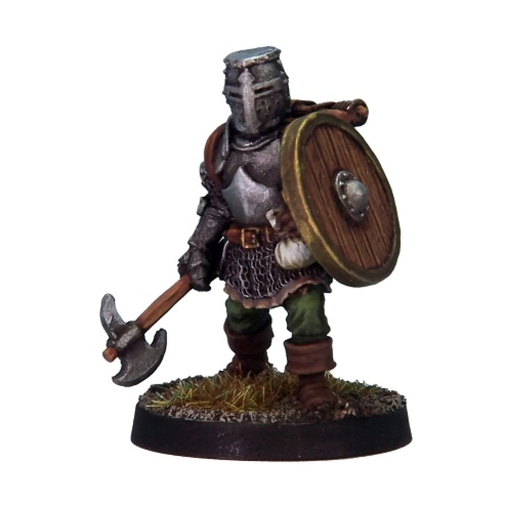 Mini Crooked Fantasy: Fighter - Helm & Axe