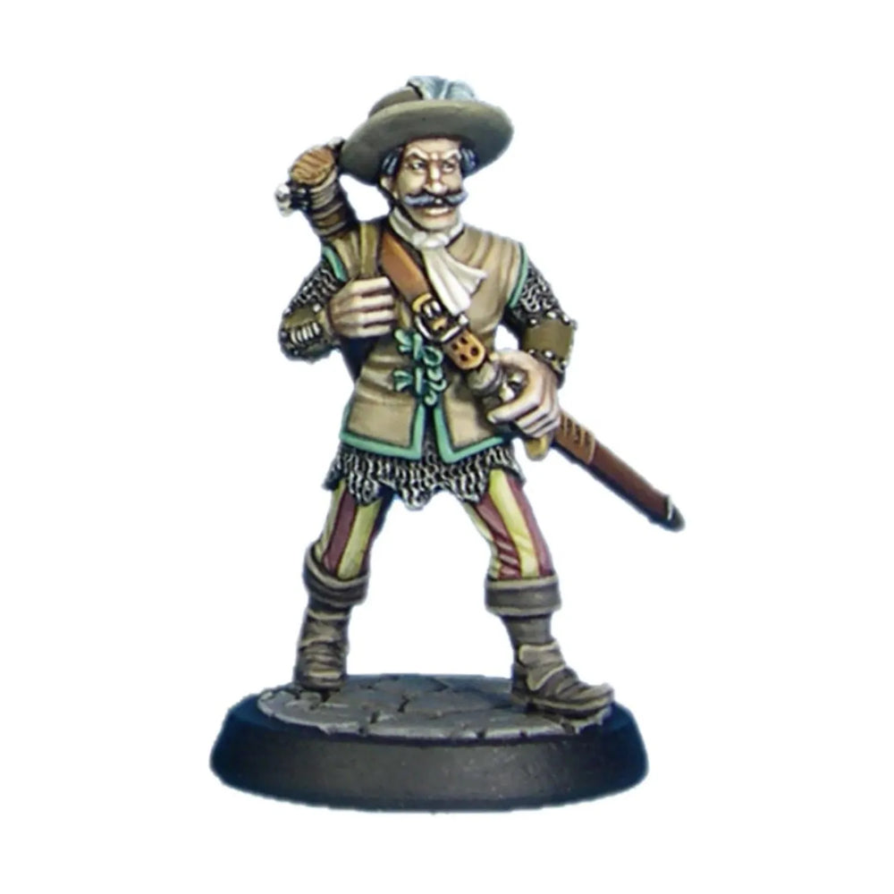 Mini Crooked Fantasy: Bard with Lute & Longsword