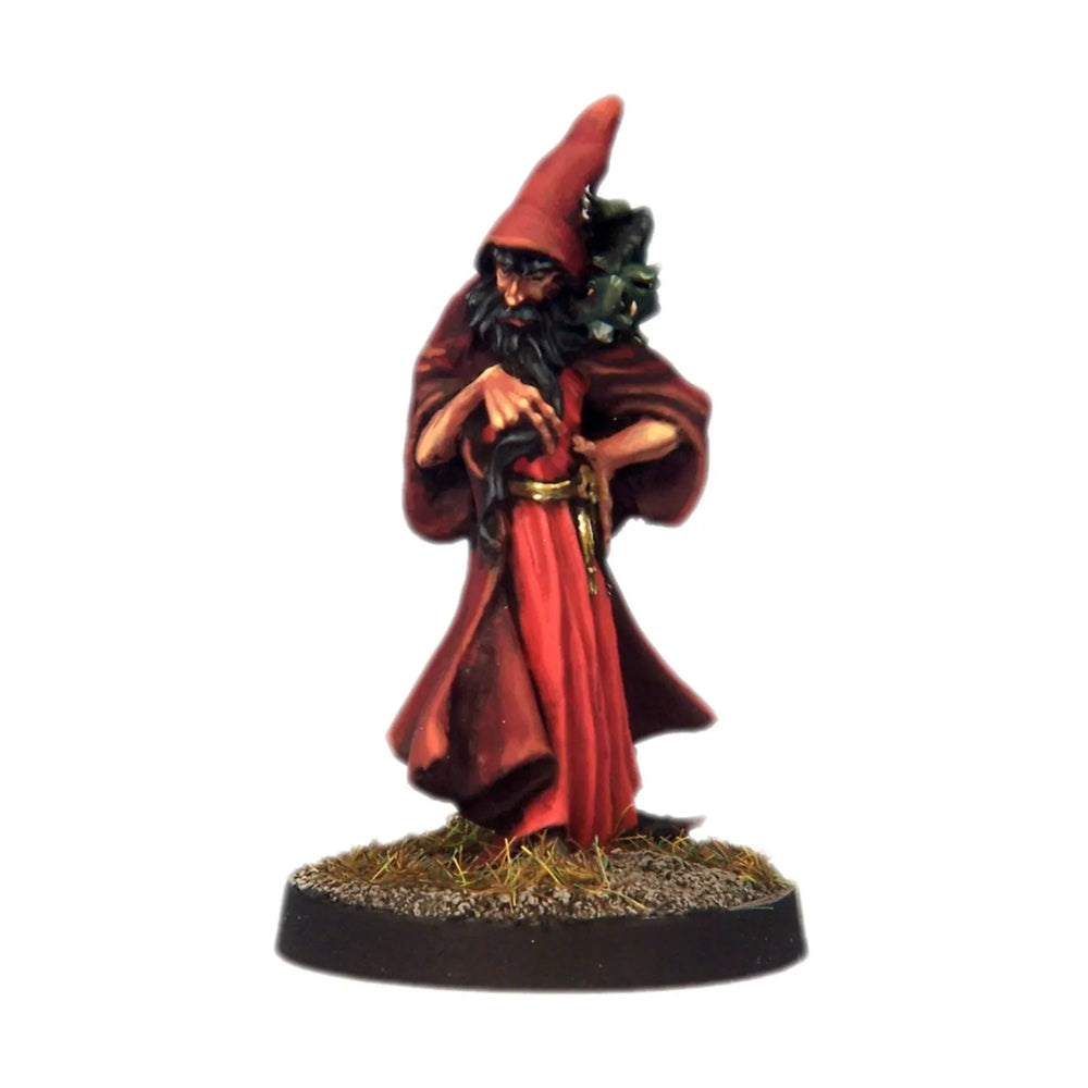 Mini Crooked Fantasy: Evil Wizard with Lizard