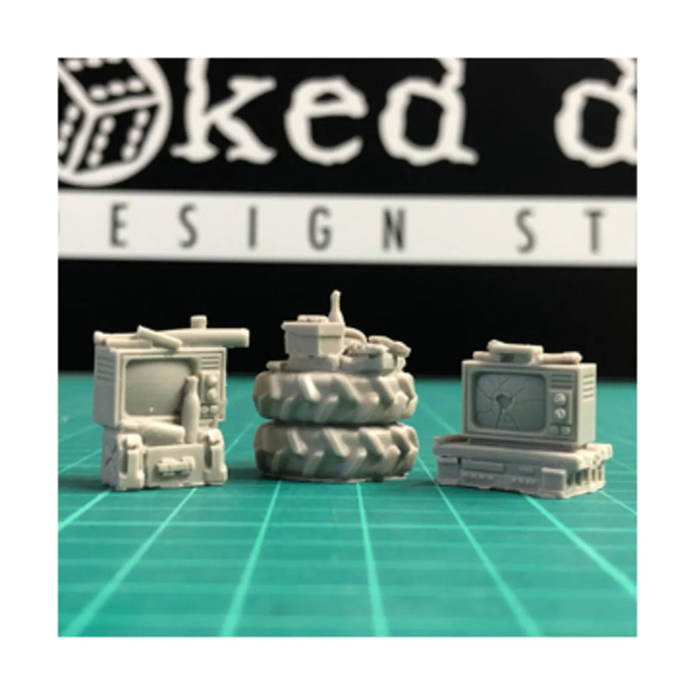 Mini Terrain Crooked: Apocalyptic Objective Tokens 2 (3 resin)