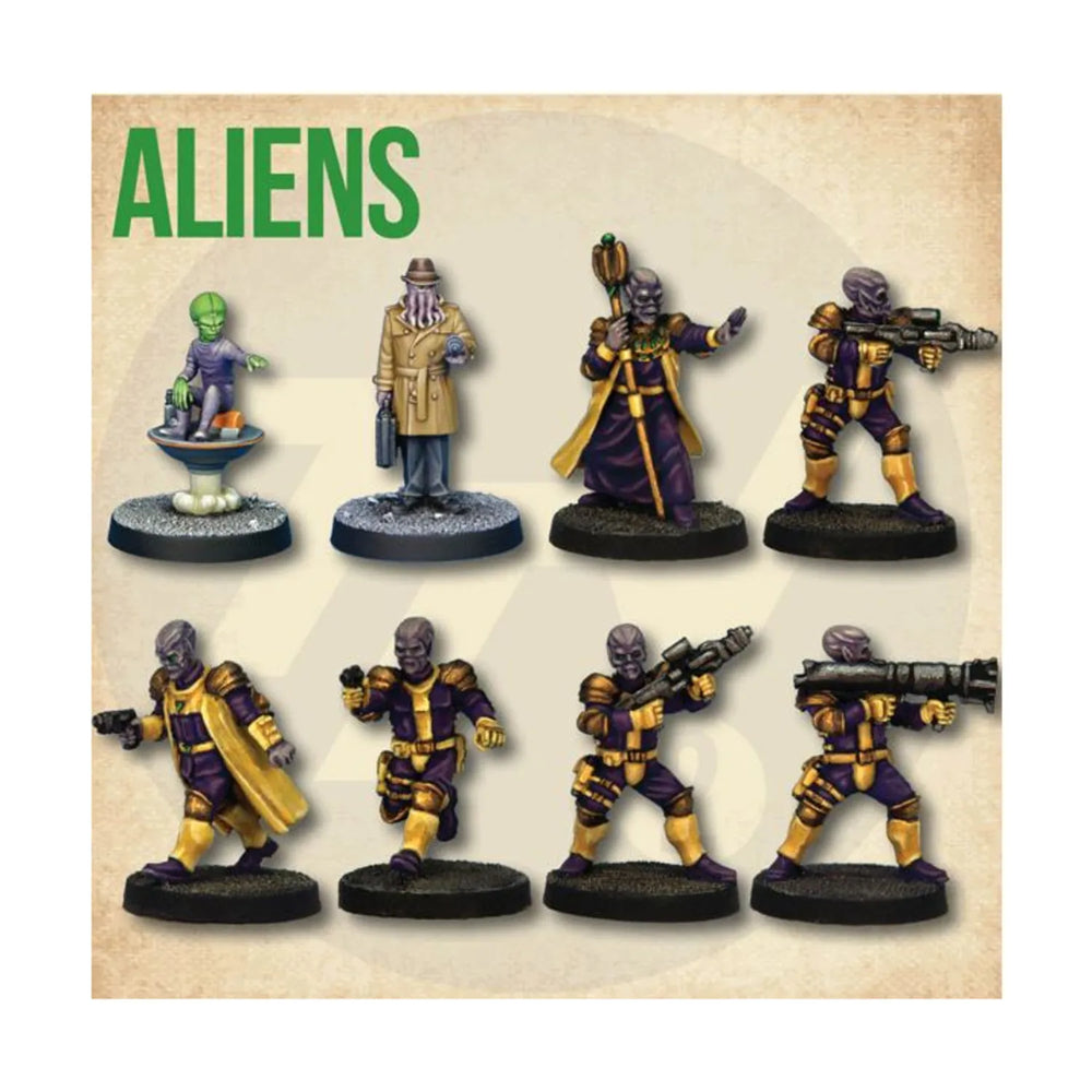 Mini Crooked Modern: Starter Cast: Aliens (8)