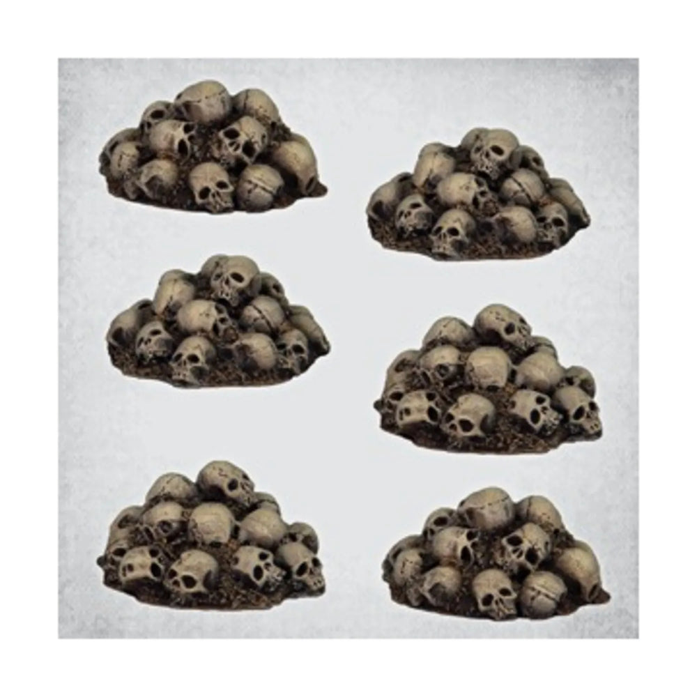 Mini Terrain Crooked: Small Skull Piles (6)