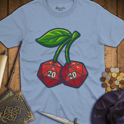 T-Shirt Wizardly: Cherry D20's