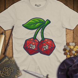 T-Shirt Wizardly: Cherry D20's