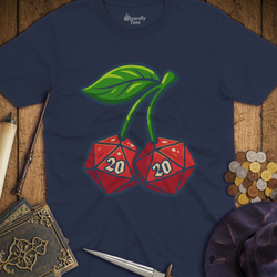 T-Shirt Wizardly: Cherry D20's
