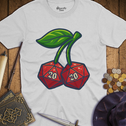 T-Shirt Wizardly: Cherry D20's
