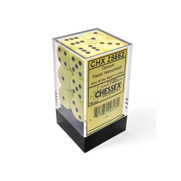 Dice Chessex: 16mm D6 Opaque Pastel