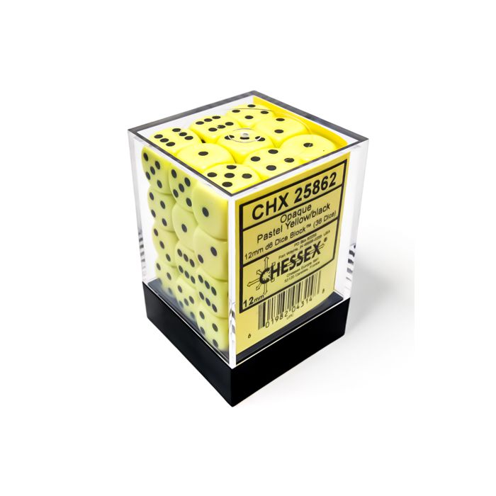 Dice Chessex: 12mm D6 Opaque Pastel