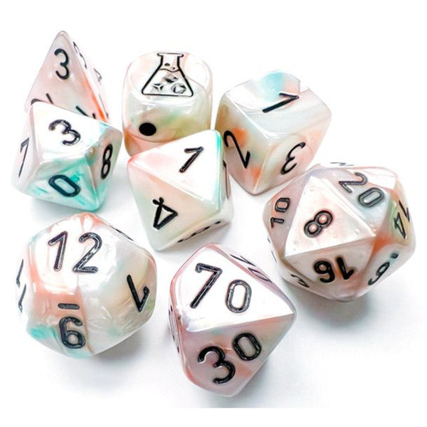 Dice Chessex: Poly 7 set Tube Lab Dice Lustrous