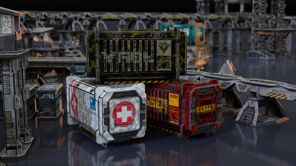 TinkerTurf Sci-Fi: Cargo Containers Series 1