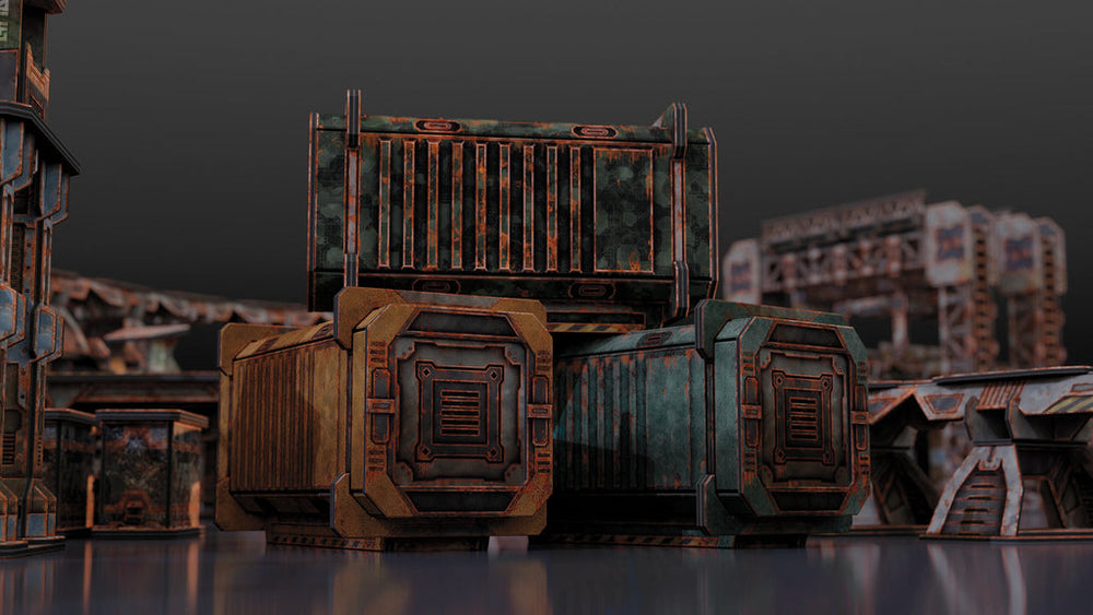 TinkerTurf Sci-Fi: Cargo Containers Series 6
