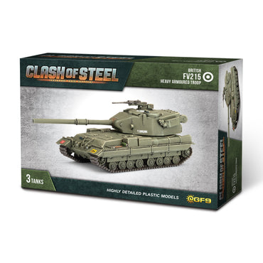 Clash of Steel: British - FV215 Heavy Armoured Troop (x3 Plastic)