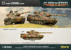 Clash of Steel: German - Leopard Platoon (x3 Plastic)