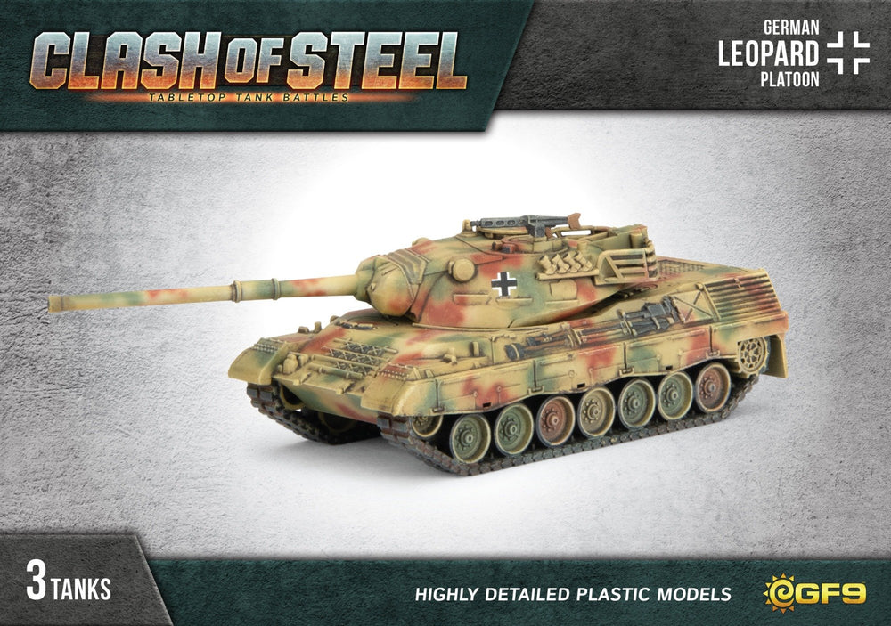 Clash of Steel: German - Leopard Platoon (x3 Plastic)