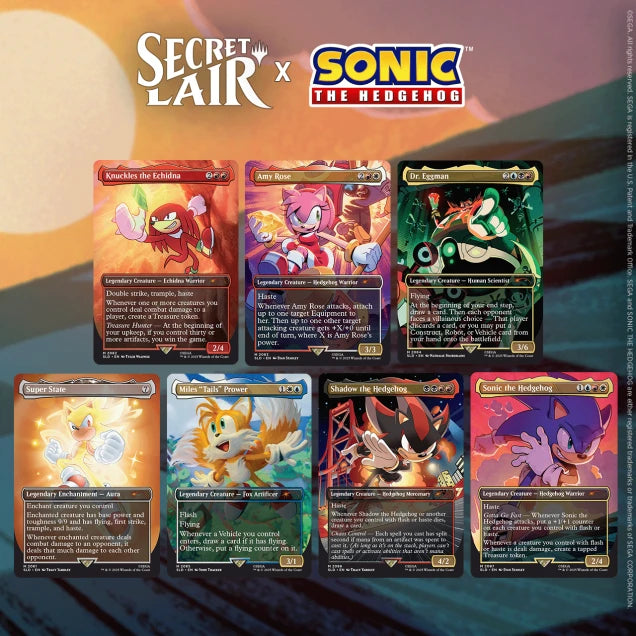 Magic the Gathering: Secret Lair X Sonic- Friends and Foes, Nonfoil [See Description]