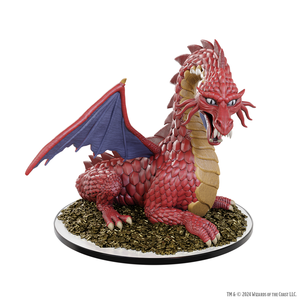 Mini Dungeons & Dragons Icons of the Realms: Dragon - Classic Red